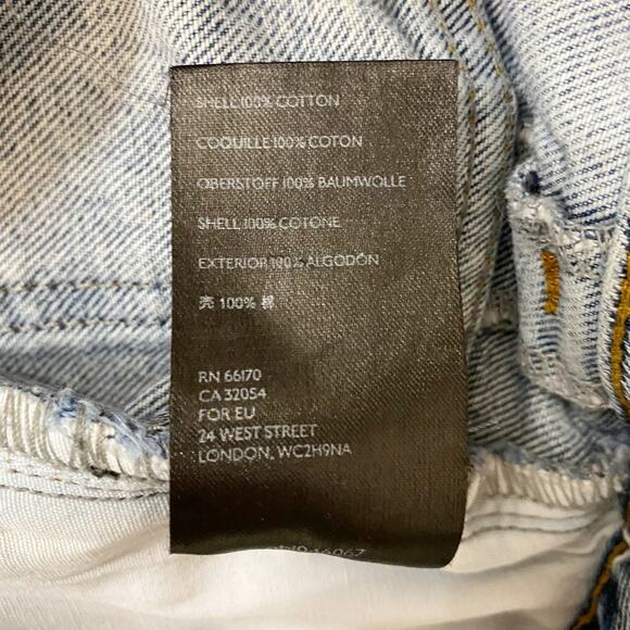 BDG Urban Outfitters High Waisted Distressed Straight Raw‎ Frayed Hem Jeans - 26 - Picture 5 of 13